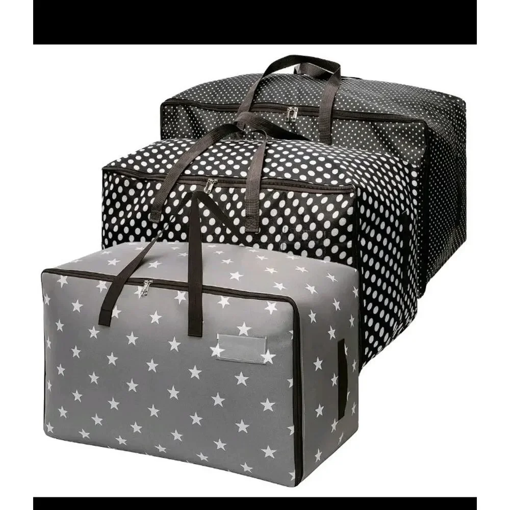 Yopay 3 Pack Extra Large Moving Bags, 24 Gallon Heavy Duty Storage Totes s2